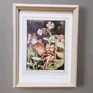 Vintage Cicely Mary Barker The Red Champion Fairy Framed Art Print